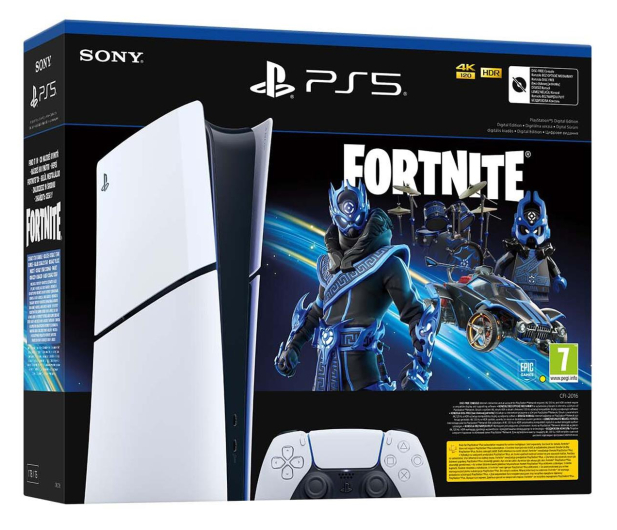 Sony PlayStation 5 Slim Digital (Fortnite ) + pad Grey Cammo - 1298477 - zdjęcie 3
